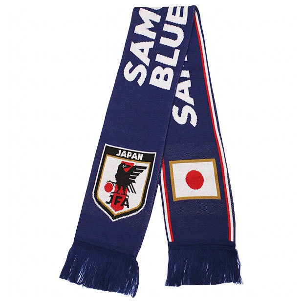 楽天市場】【3/1 ポイント10倍】サッカー日本代表 ニットマフラー