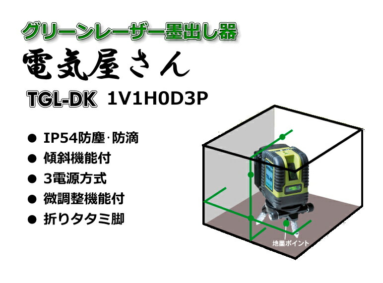 楽天市場】H.U.TEC/ハンウェイテック グリーンレーザー墨出し器 電気屋