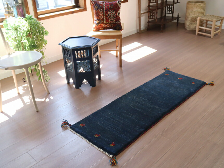 楽天市場】【15%OFFクーポン対象品】ギャッベ ふかふかの織り 148×53cm