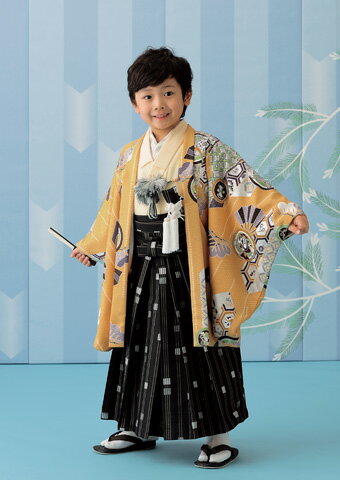 楽天市場】【SSプレ500円】【レンタル】七五三着物男の子5歳着物セット