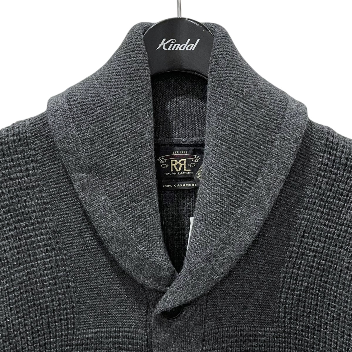 楽天市場】【中古】RRLショールカラーワッフルニットカシミヤ