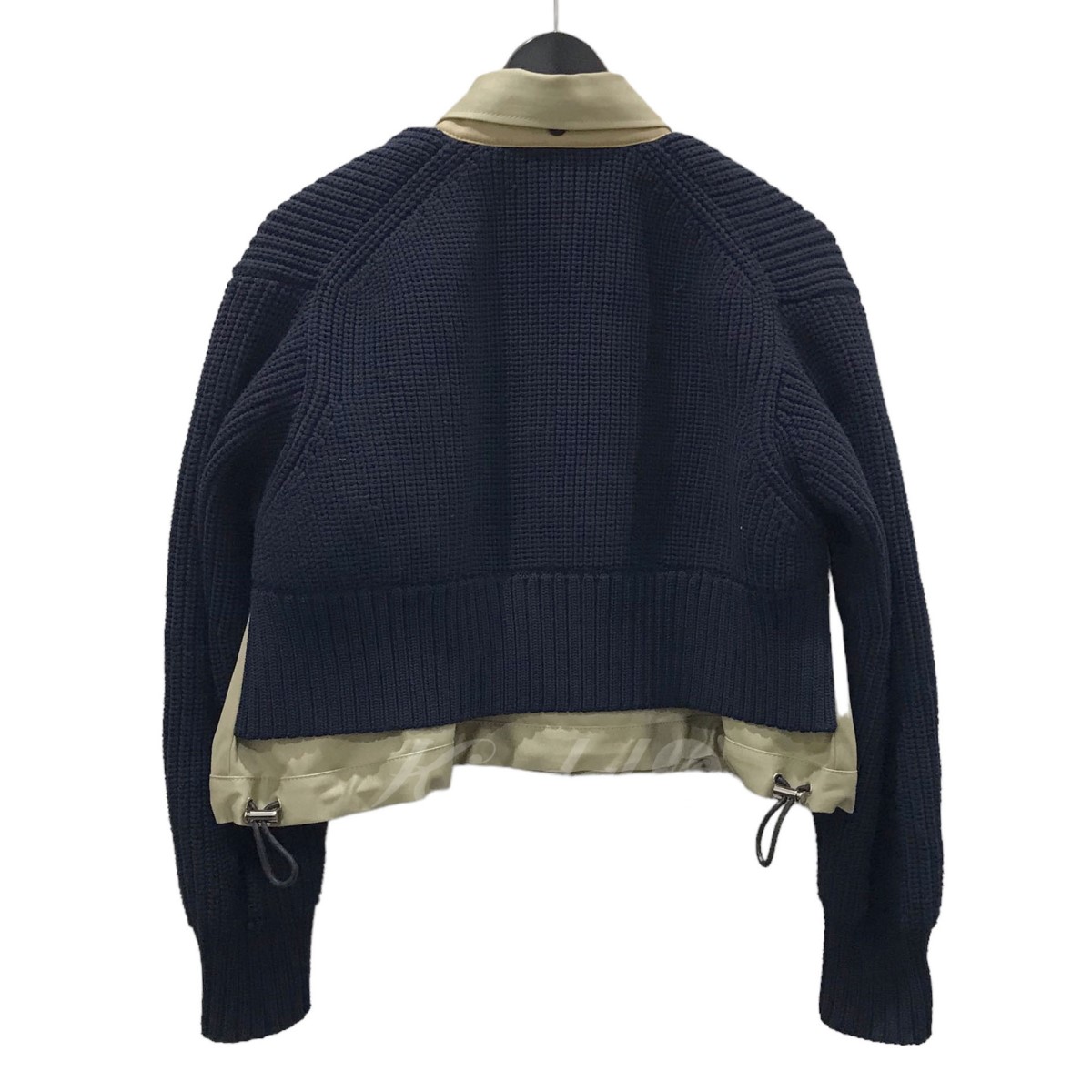 楽天市場】【中古】sacaiコットンチノニットブルゾン Cotton Chino x