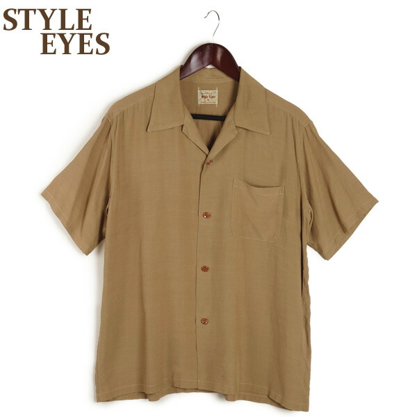 楽天市場】style eyes スタイルアイズ rayon bowling shirt“plain”の通販