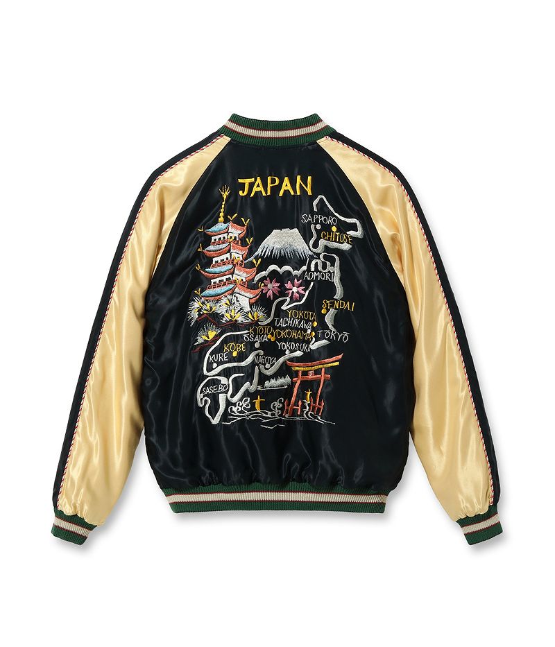 楽天市場】テーラー東洋 アセテート スカジャン “JAPAN MAP” × “GOLD