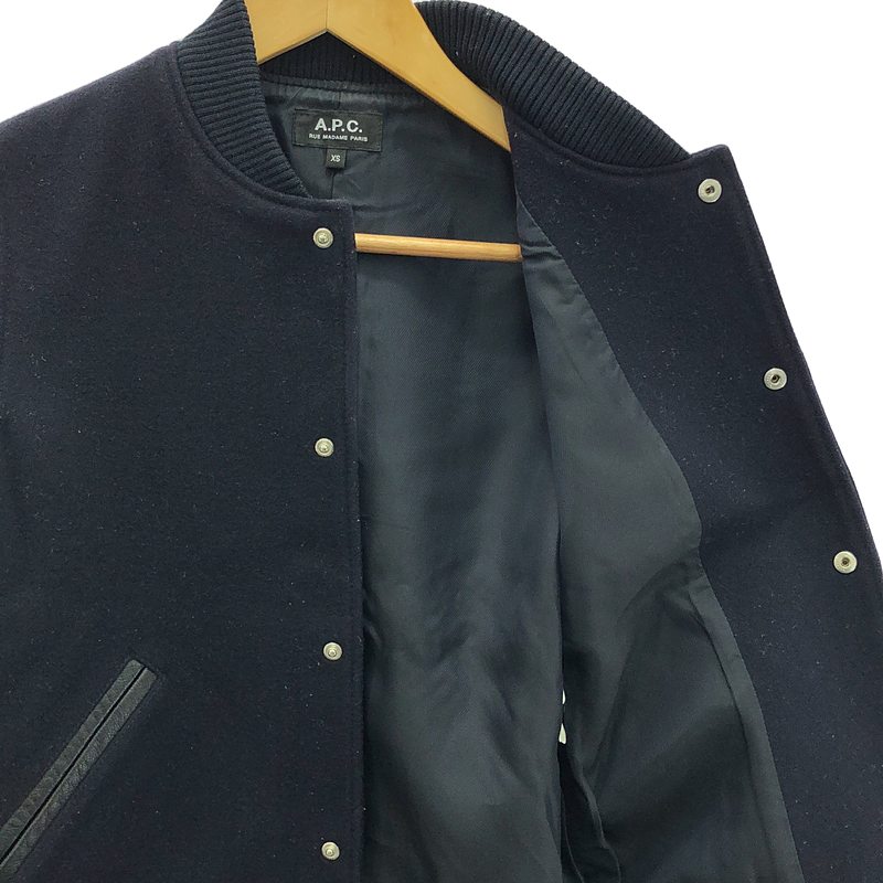 楽天市場】A.P.C. / アーペーセー | 袖レザー スタジャン ブルゾン