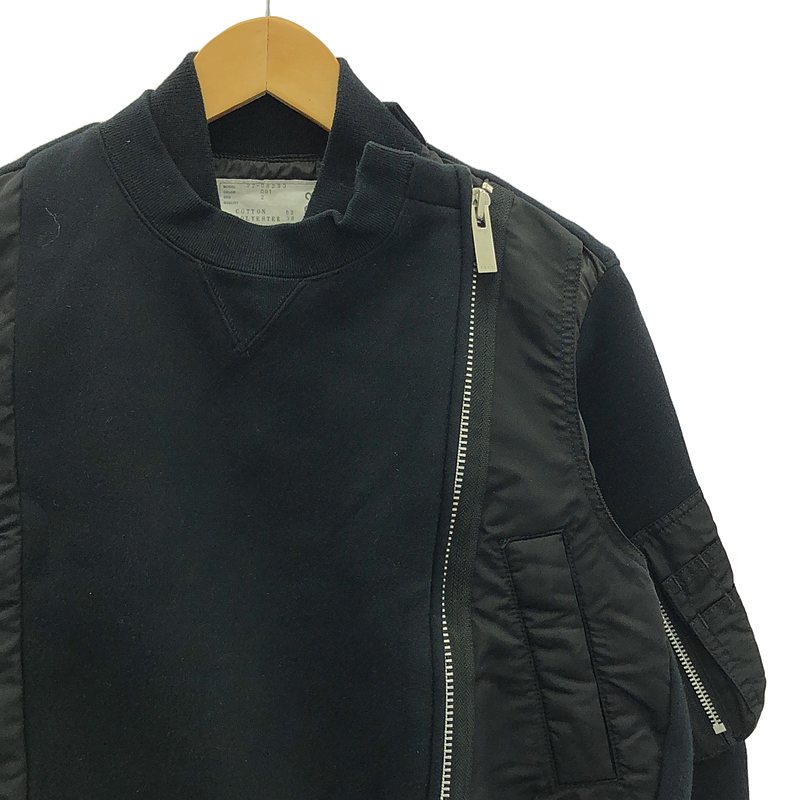 楽天市場】sacai / サカイ | MA-1 ドッキング スウェット ブルゾン