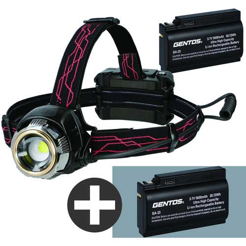楽天市場】☆GENTOS/ジェントス GH-300RG-SET ハイブリッド式LEDヘッド