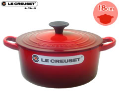 楽天市場】ル・クルーゼ／LECREUSET ココットロンド18cm チェリー