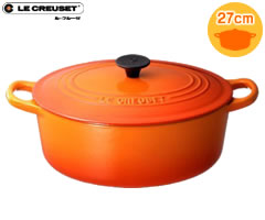 ル・クルーゼ ココット・オーバル 27cm 2502-27 [オレンジ] (鍋) 価格