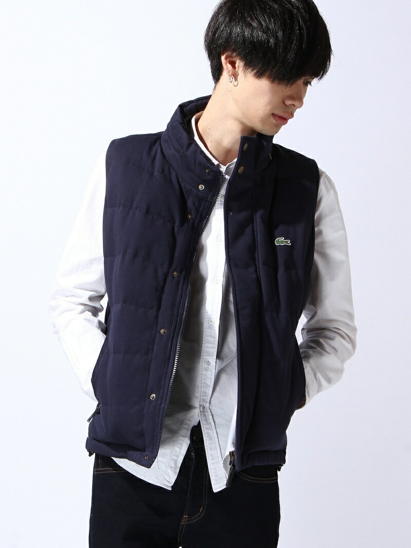楽天市場】(M)コットンピケ ダウンベスト LACOSTE ラコステ トップス