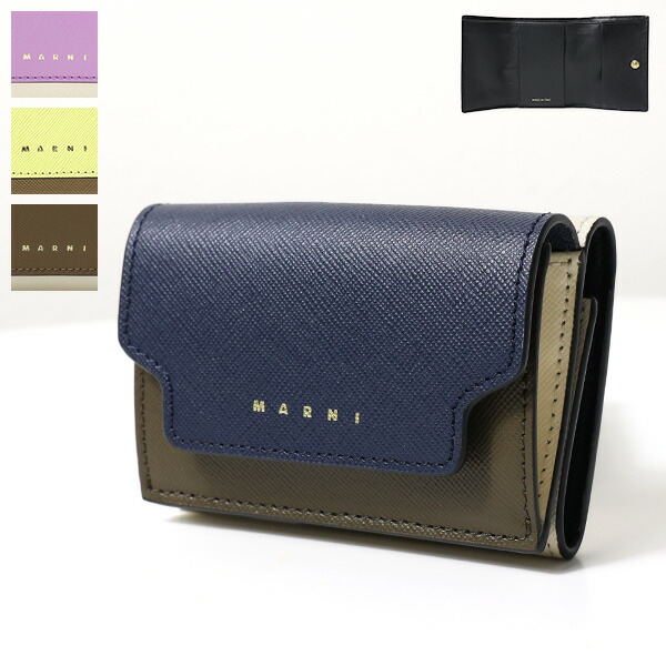 楽天市場】MARNI マルニ Tri-Fold Wallet 三つ折り財布 折りたたみ財布