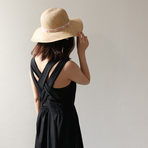 楽天市場】Chloe クロエ Raffia Hat ストローハット 麦わら帽子 ハット