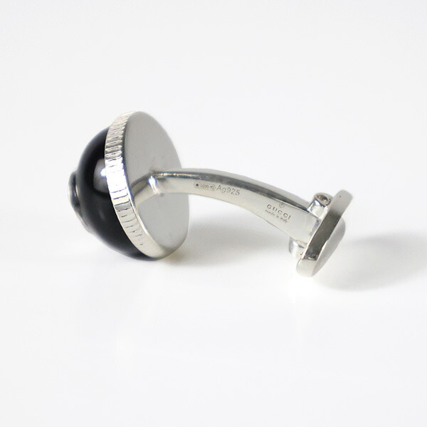楽天市場】GUCCI グッチ カフスボタン Interlocking G Onyx Cufflinks