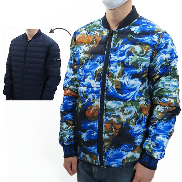 楽天市場】KENZO ケンゾー REVERSIBLE DOWN JACKET F965BL6111NE 76