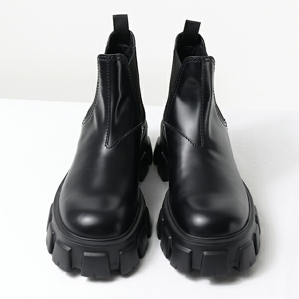 楽天市場】PRADA プラダ CHELSEA BOOTS ショートブーツ アンクルブーツ