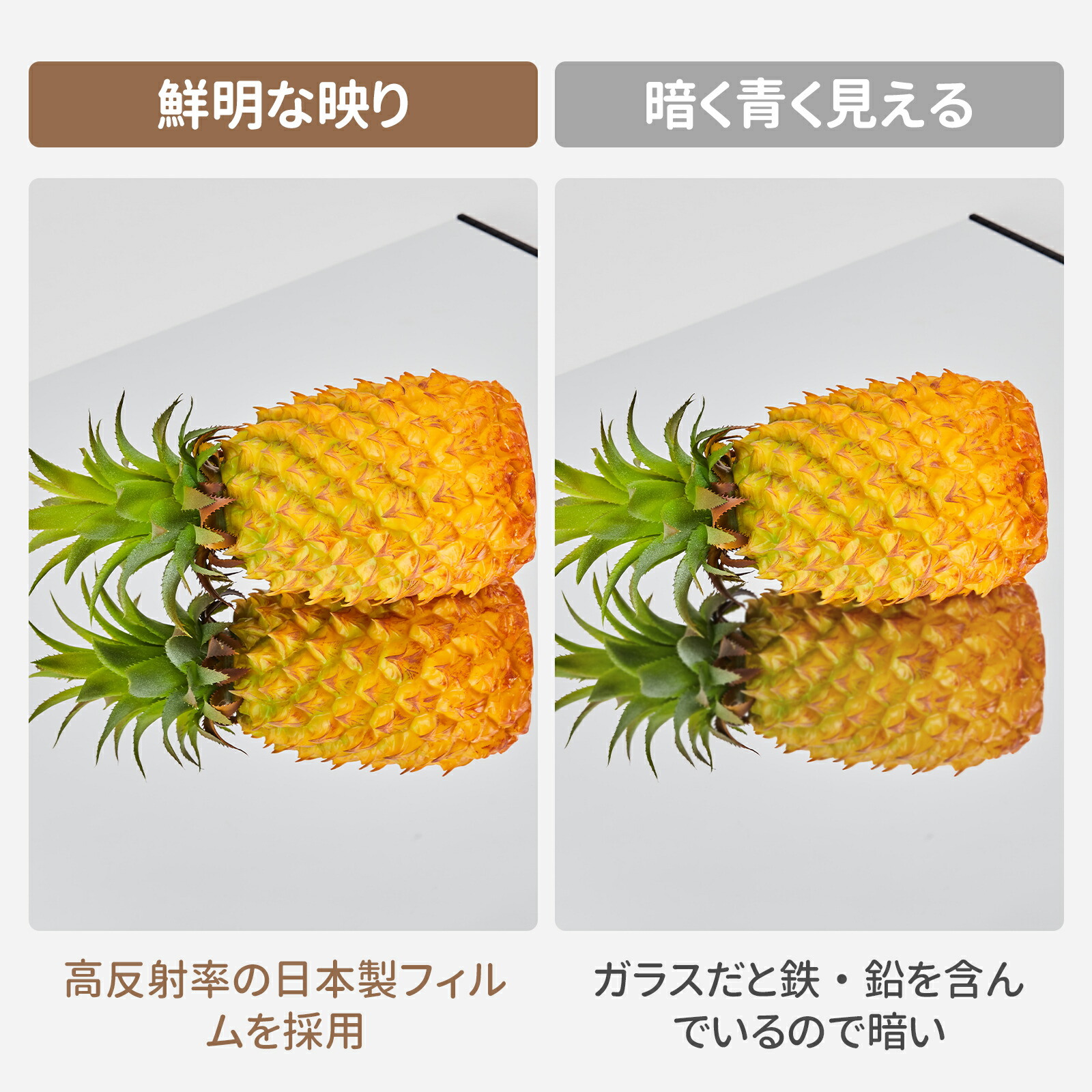 楽天市場】lalaspace フィルムミラー 姿見 割れない 壁掛け鏡 スタンド
