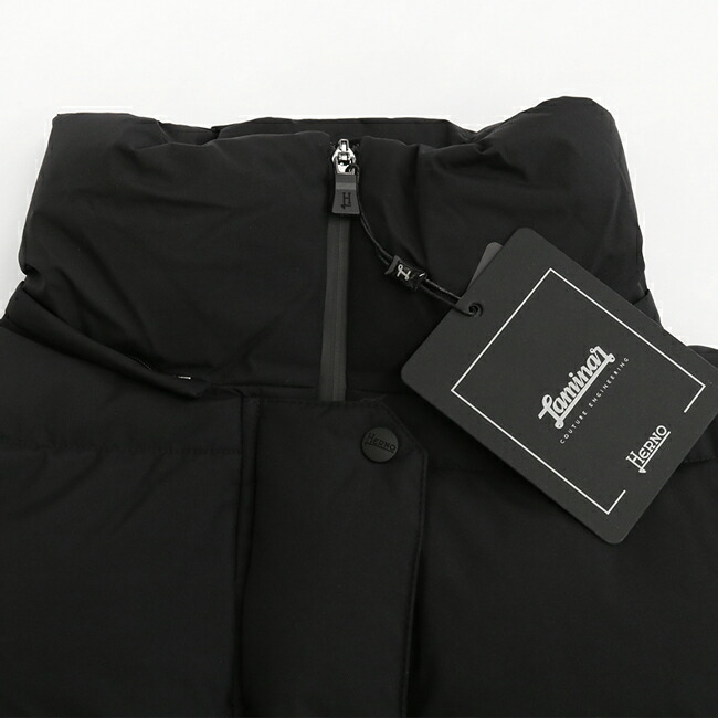 楽天市場】HERNO ヘルノ PI128DL 11106 9300/BLACK LAMINAR ラミナール