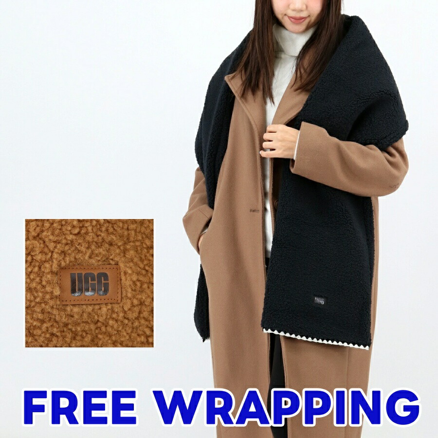 楽天市場】□UGG アグ UGGfluff Scalloped Scarf 101021 レディース