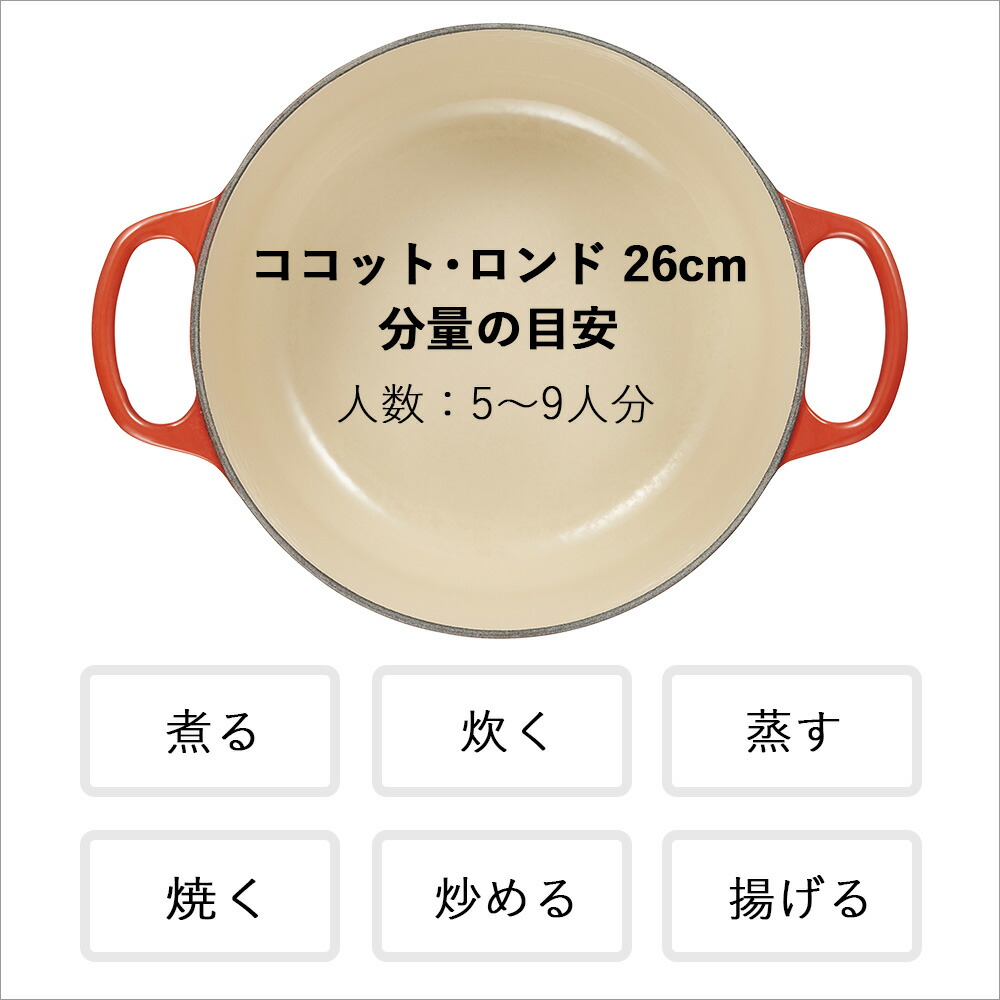楽天市場】ル・クルーゼ 公式 ｜ シグニチャー ココット・ロンド 26cm