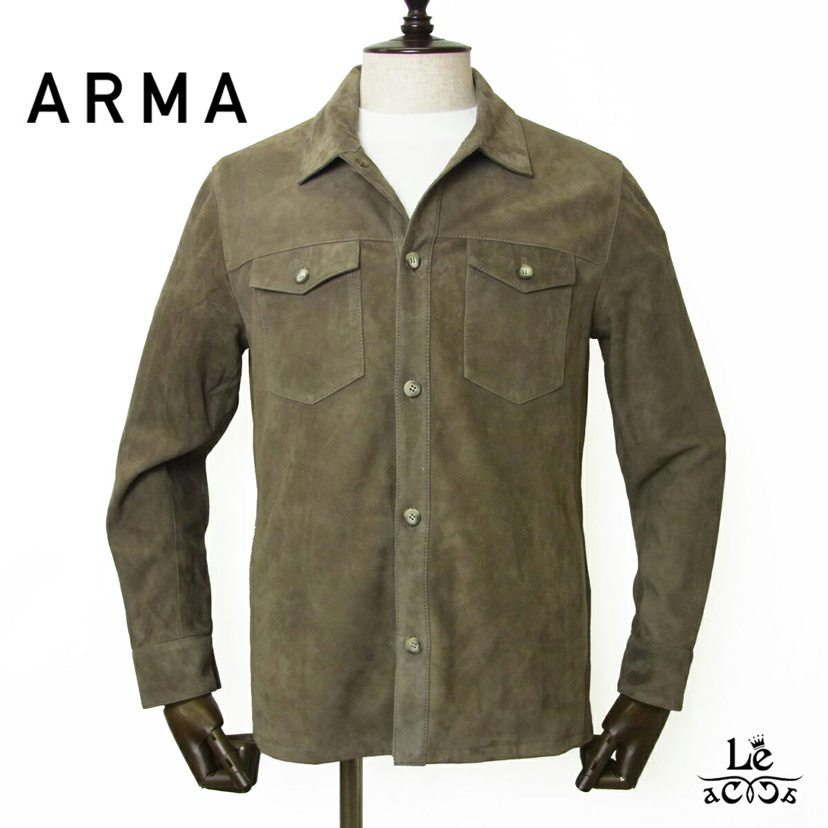 楽天市場】アルマ ゴートスエード シャツジャケット ARMA DEX メンズ