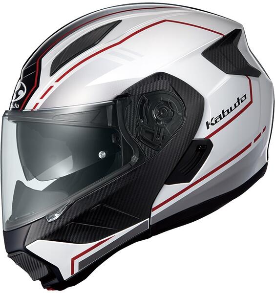 OGK KABUTO OGK KABUTO RYUKI BEAM ホワイトレッド XL (バイク用