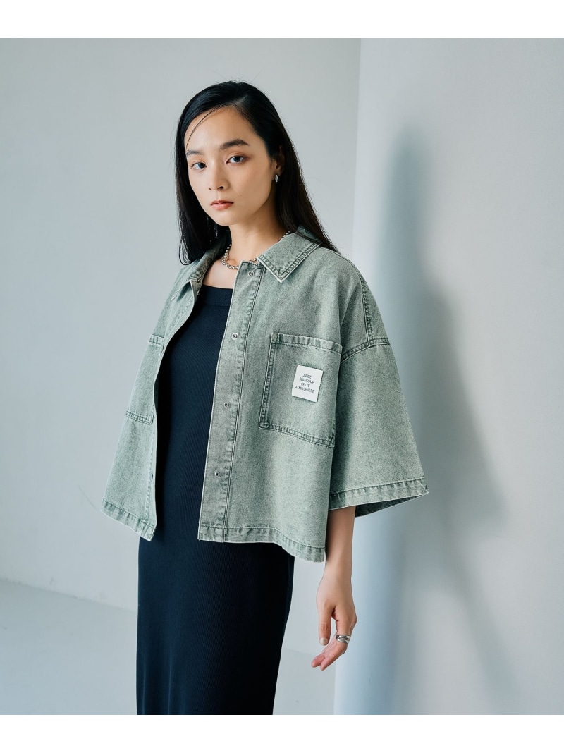 楽天市場】【SALE／65%OFF】BIGデニムショート5分袖シャツ LEPSIM