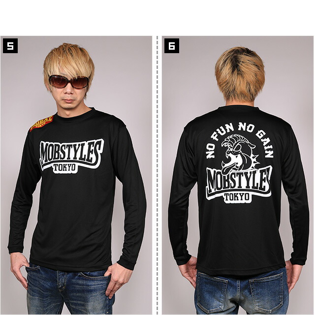 楽天市場】(モブスタイルス) MOBSTYLES MOB LOGO DRY LS TEE (LS:TEE