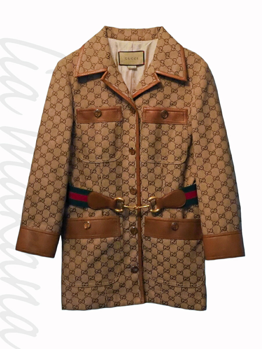 楽天市場】【中古】GUCCI グッチ GGキャンバス ジャケット ウェブ