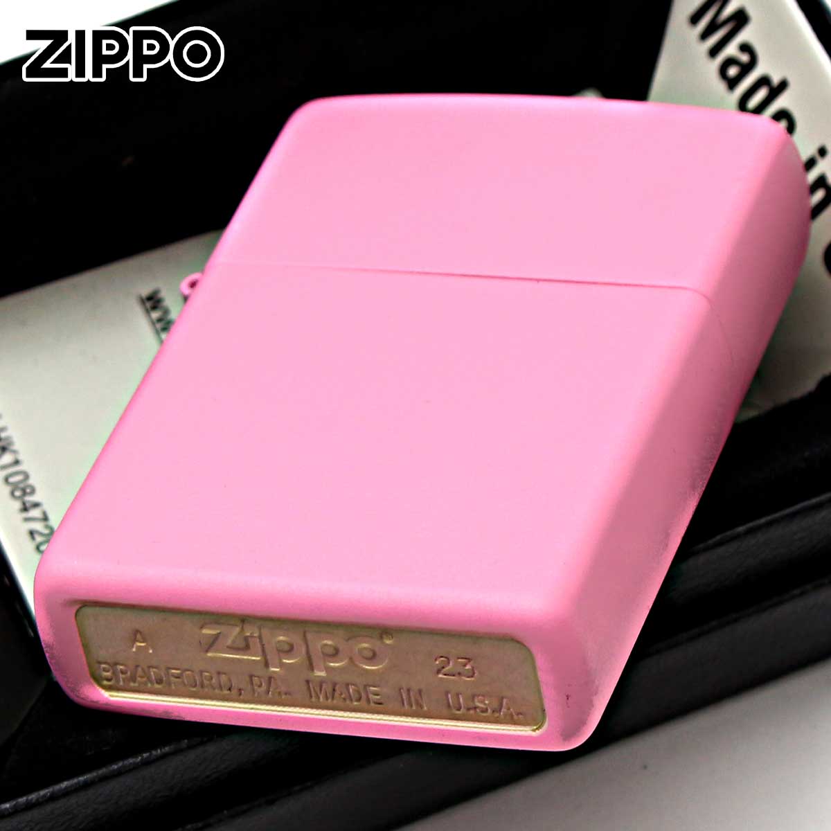 楽天市場】Zippo ジッポライター 無地 ピンク マット Pink Matte 塗装