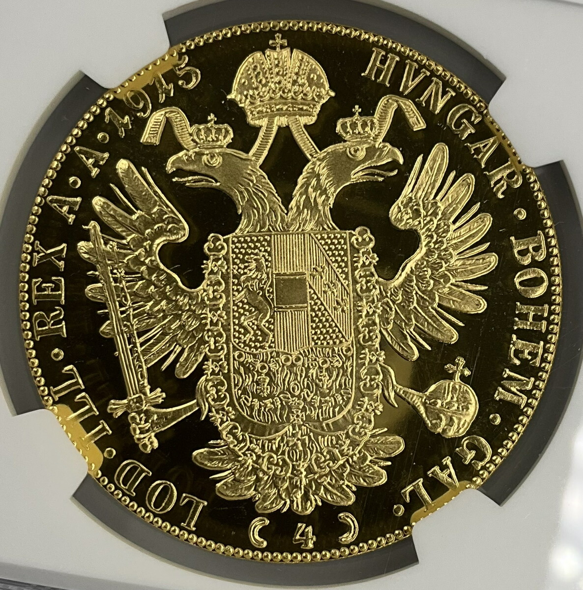 楽天市場】1915年 オーストリア フランツ・ヨーゼフ1世 4ダカット