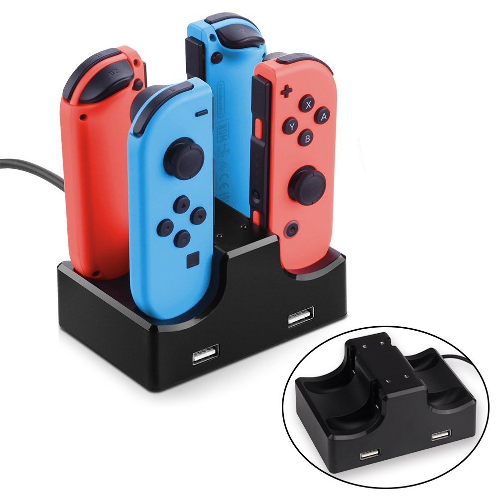 楽天市場】Joy-Con専用充電スタンド Switchコントローラー充電器 4台
