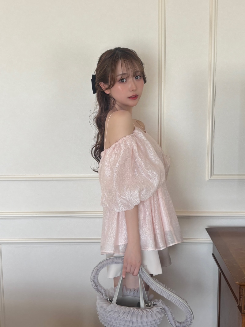 楽天市場】【WEB限定カラー】3wayシアージャガードペプラムブラウス