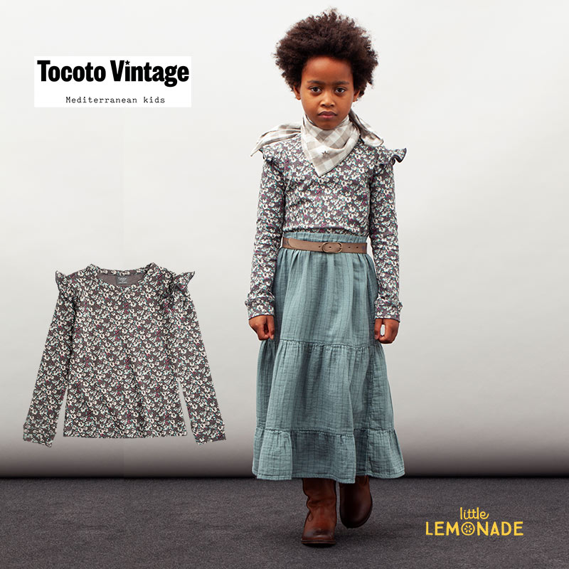 楽天市場】【Tocoto Vintage】 KID FLOWERS PRINTED T-SHIRT 【6歳 / 8