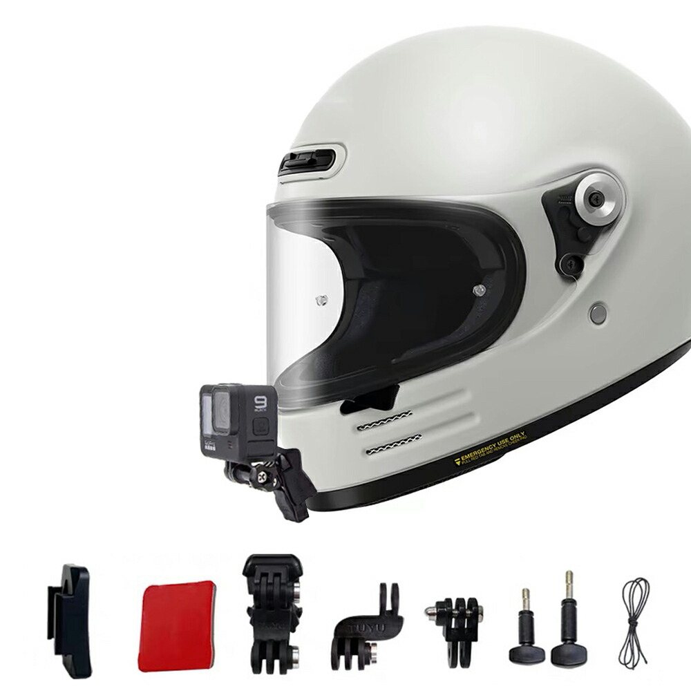 楽天市場】ヘルメット顎マウントクリップ バイク用 SHOEI Glamster