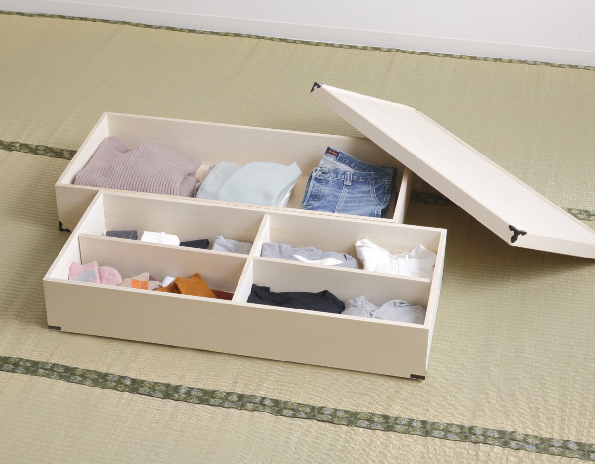 楽天市場】桐 衣装ケース 衣装箱 深型2段 91cm 日本製 （ 完成品 桐
