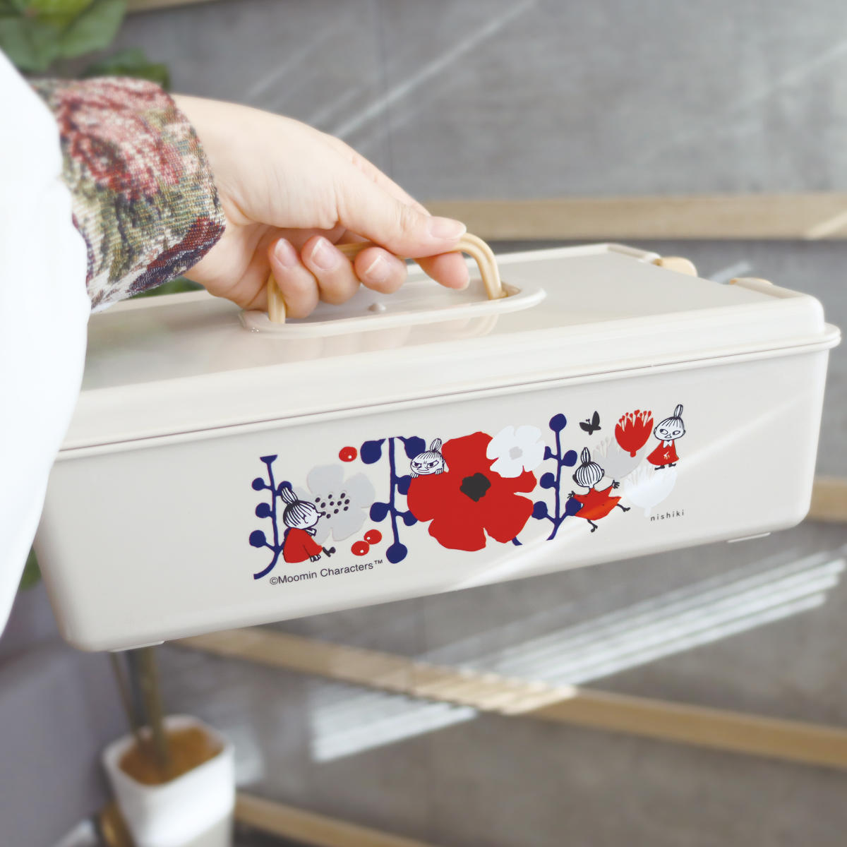 楽天市場】収納ボックス リトルミイ パチットBOX ふた付き （ 収納