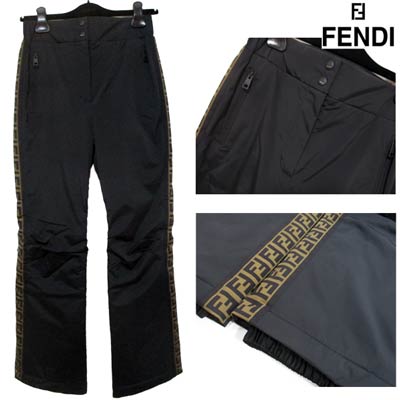 楽天市場】フェンディ FENDI レディース パンツ ボトムス ロゴ サイド