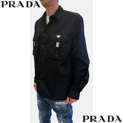 楽天市場】プラダ PRADA シャツ メンズ 長袖(袖取り外し可) 半袖