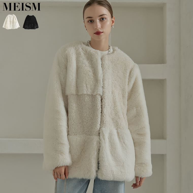 楽天市場】【限定！10%OFFクーポンで10799円】[MEISM]パッチワークボア