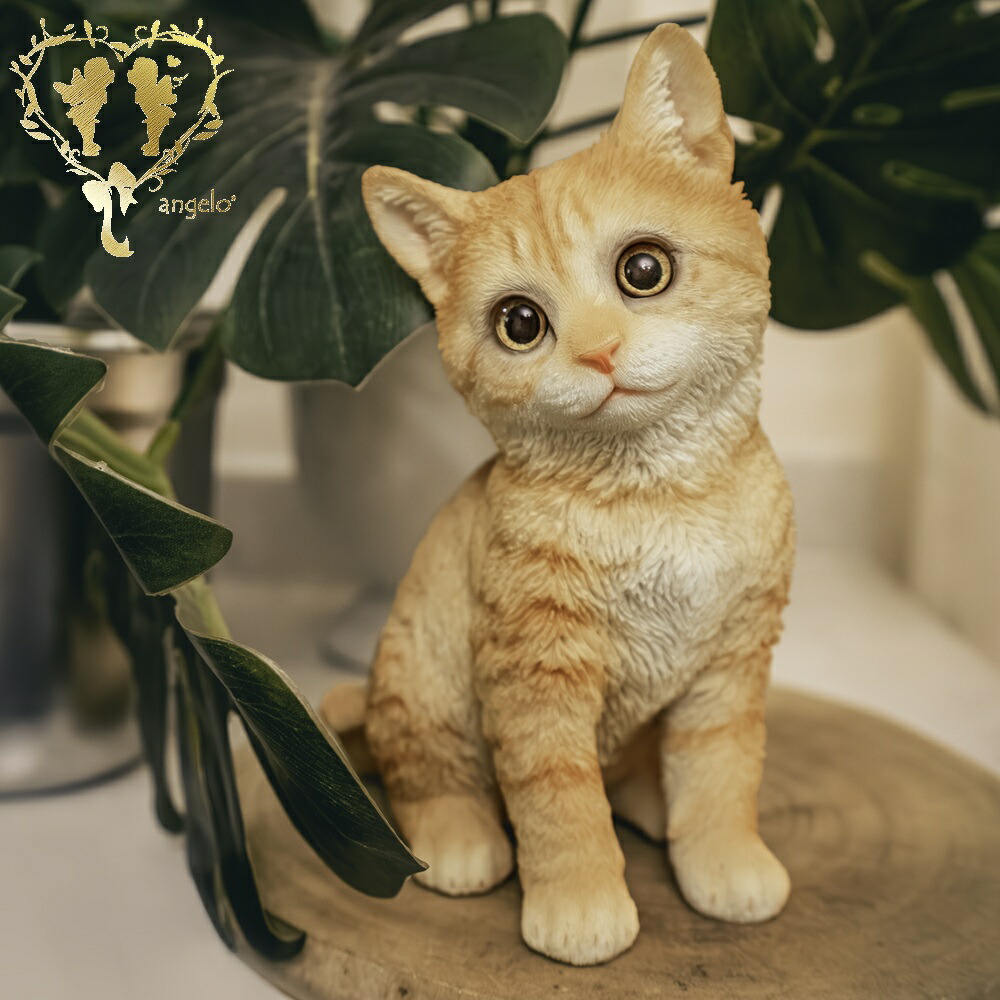 楽天市場】木製 オブジェ 猫 木彫り 猫 F 置物 オシャレ 木彫りの置物