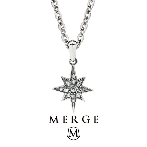楽天市場】MERGE マージ ステンレス ダイヤモンド スター ネックレス