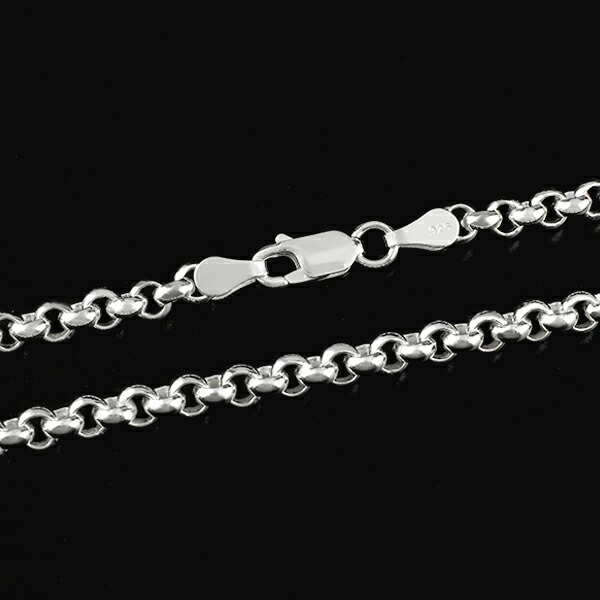 シルバー925ネックレス ロールチェーン幅約4.5mm長さ約47cm 楽天市場
