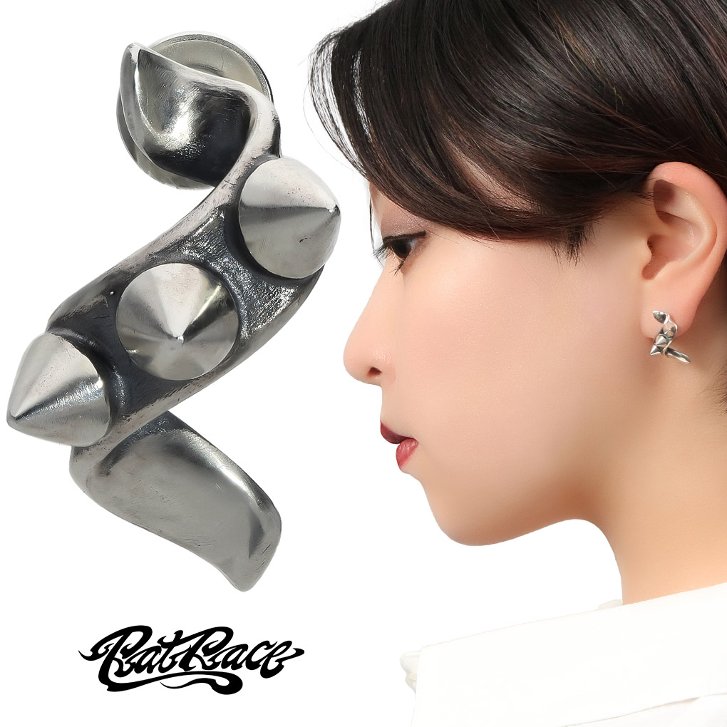 楽天市場】RAT RACE ラットレース スタッズ オン リボン LOVE ピアス