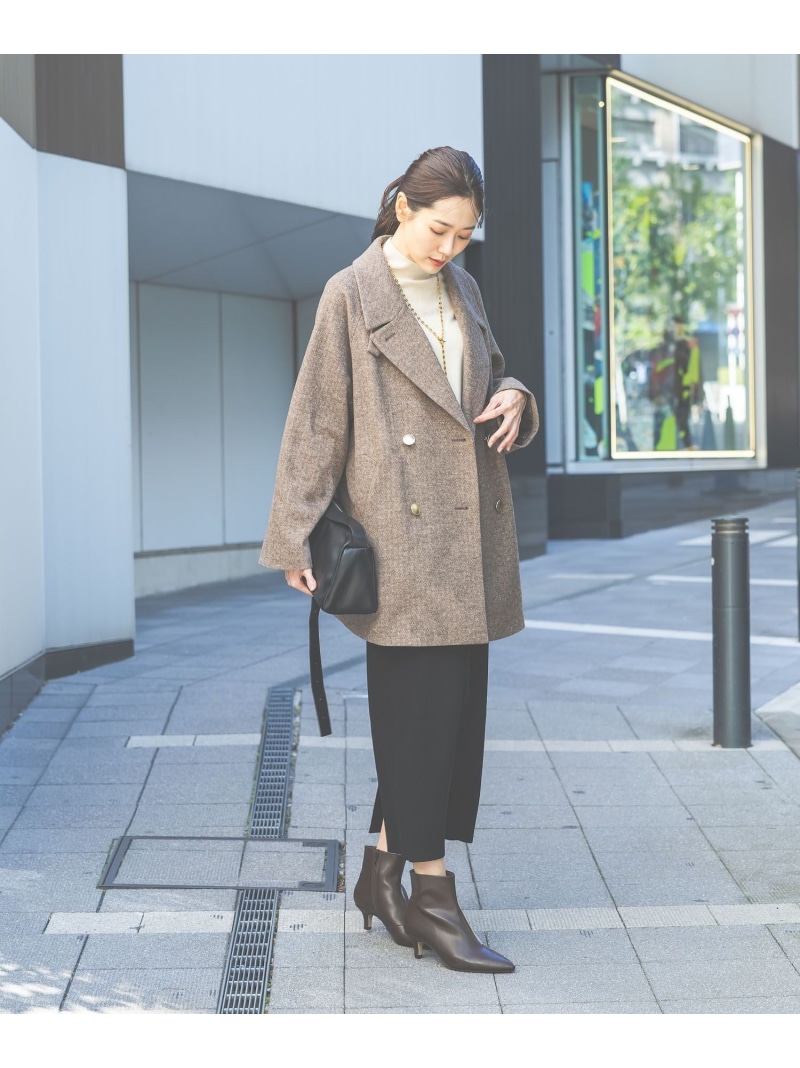 楽天市場】【SALE／20%OFF】軽やかストレッチ襟2WAYミドルコート