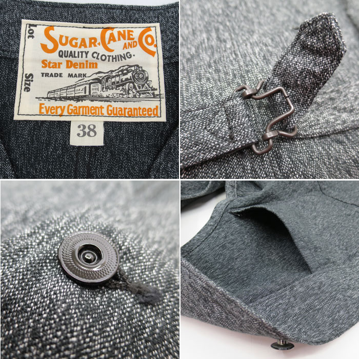 楽天市場】SUGAR CANE シュガーケーン SC12795 / 9oz. BLACK COVERT