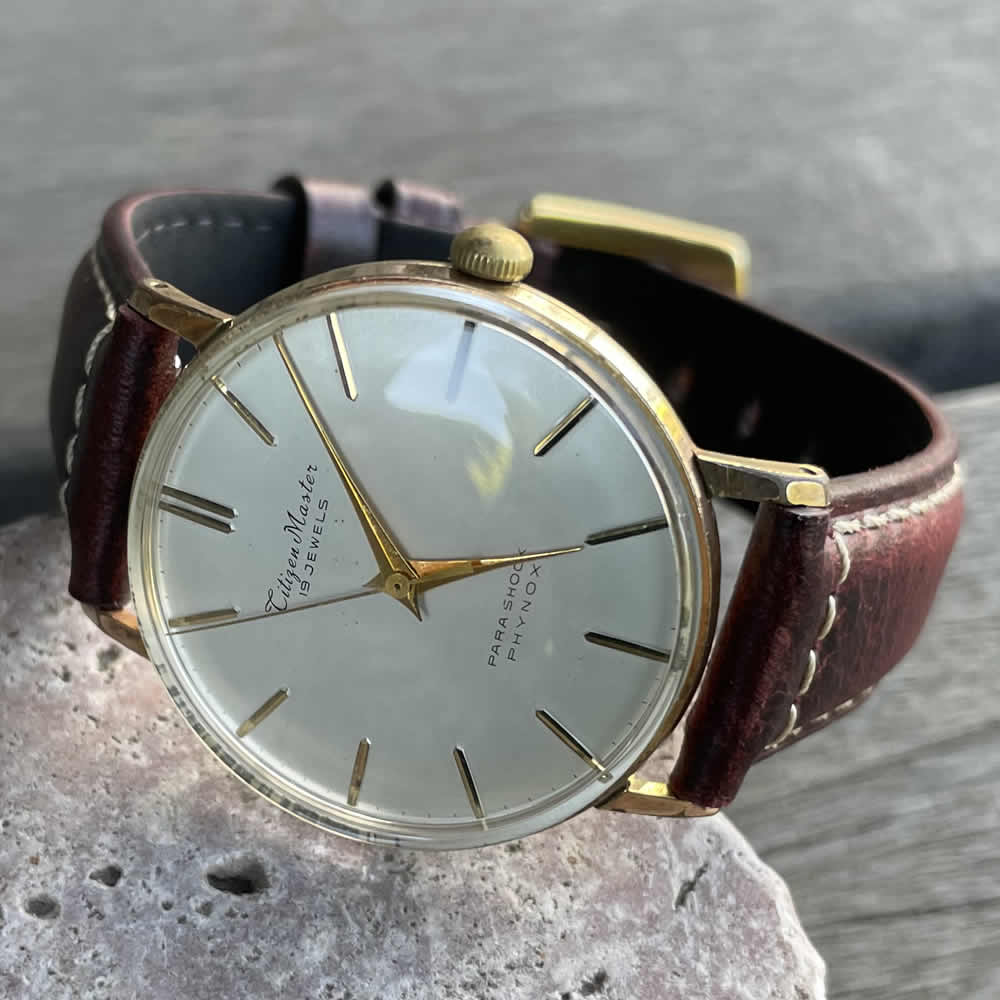 未使用稼働品CITIZEN レディース腕時計 手巻き エメラルドグリン文字
