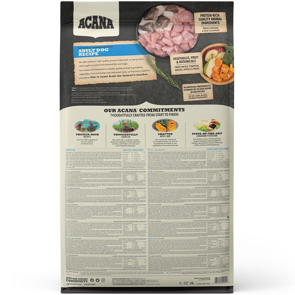 楽天市場】ACANA アカナ アダルトドッグレシピ 11.4kg 成犬用 全犬種用