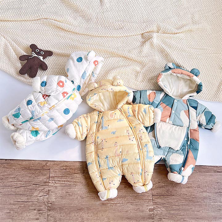 楽天市場】子ども ロンパース ベビー キッズ 防寒着 つなぎ 秋冬
