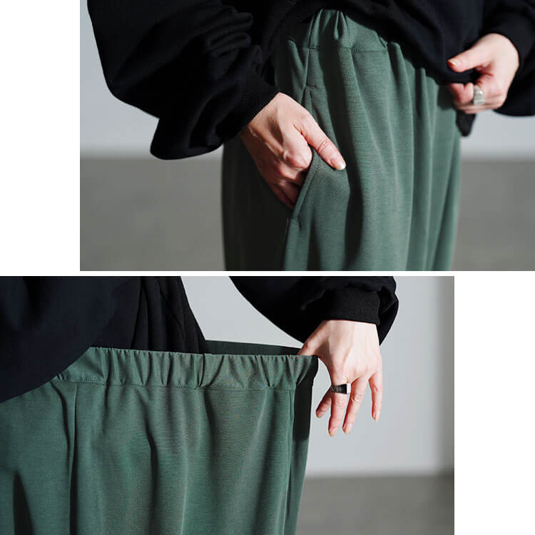 楽天市場】大きいサイズ レディース ズボン パンツ ストレッチサルエル