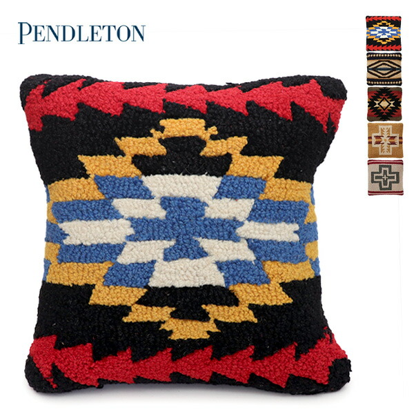PENDLETON ペンドルトン クッション ブラック・アメリカンネイティブ柄